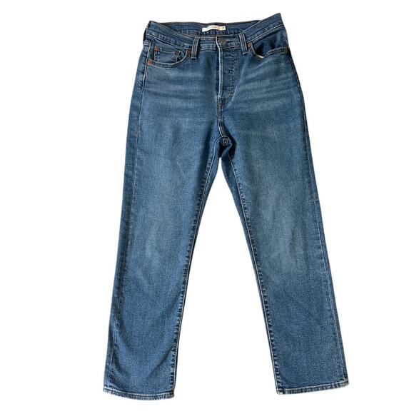 Levi’s Wedgie Straight Blue Jeans Size 29 - Picture 1 of 9
